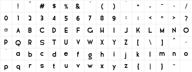 Woliu Maners Demo Regular Character Map Woliu Maners Demo Regular Character Map