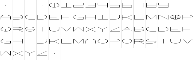 WorldNet Regular Character Map