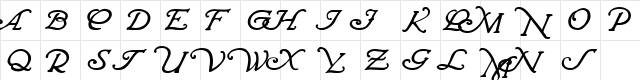 Wrenn Initials Bold Character Map