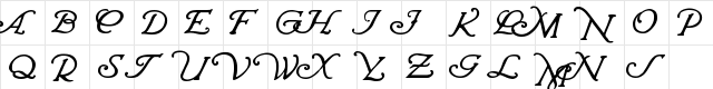 Wrenn Initials Bold Character Map