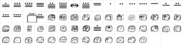 Wuuj BoldItalic Character Map