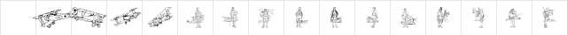 WW1 Planes Regular Character Map WW1 Planes Regular Character Map