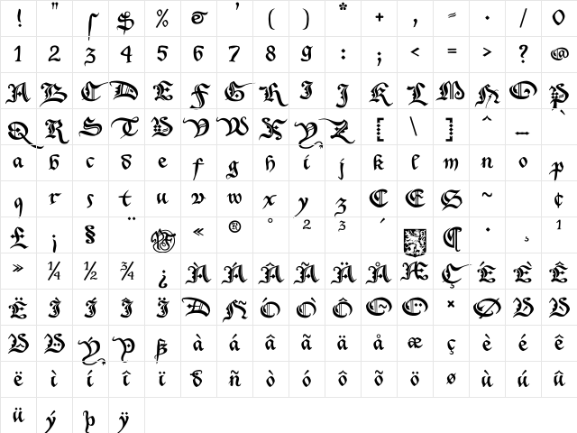 Xenippa Regular Character Map Xenippa Regular Character Map