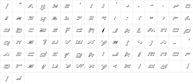Xephyr Shadow Italic Shadow Italic Character Map Xephyr Shadow Italic Shadow Italic Character Map