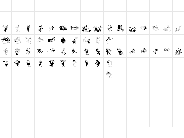 XmasOne Regular Character Map XmasOne Regular Character Map