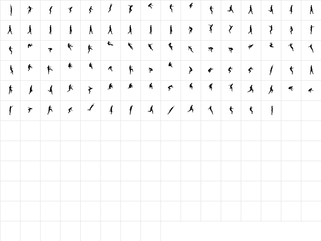 Swifty Regular Character Map