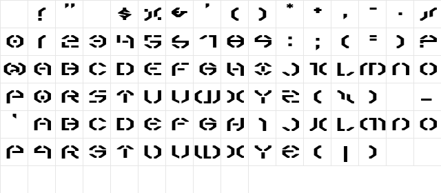 Year 3000 Expanded Character Map