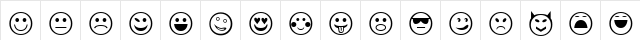 YahELite Regular Character Map YahELite Regular Character Map