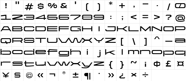 Yapari SemBd Extd Regular Character Map Yapari SemBd Extd Regular Character Map