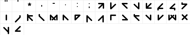 yaw taht Regular Character Map yaw taht Regular Character Map