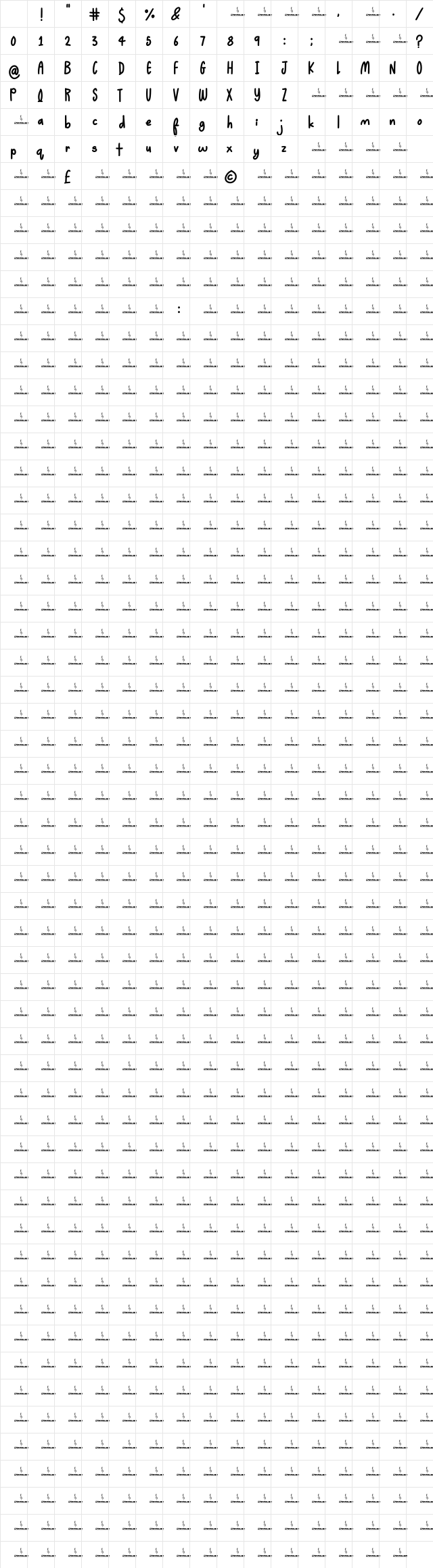 Yeti Sighting Regular Character Map Yeti Sighting Regular Character Map