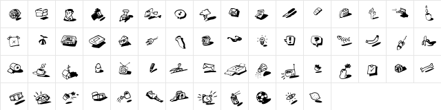 yodle Regular Character Map
