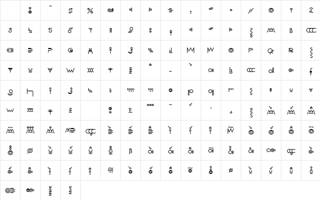 Yokkmokk Regular Character Map Yokkmokk Regular Character Map