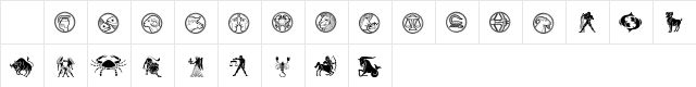 Your Sign Regular Character Map Your Sign Regular Character Map