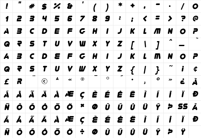 You're Gone Italic Character Map You're Gone Italic Character Map