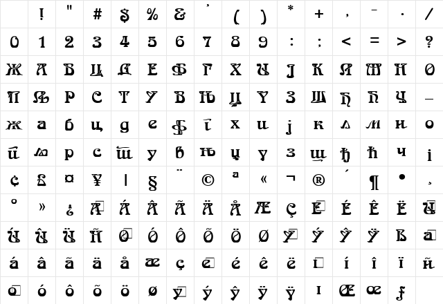 Yu C Arnold B￿in Regular Character Map