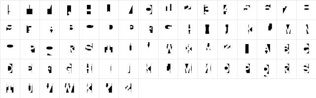 Yurnacular Medium Character Map