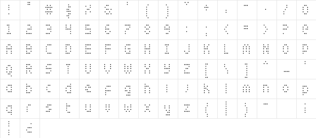 Zado Condensed Condensed Character Map