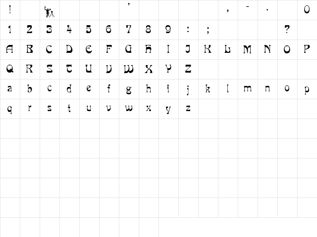 La Rosa Regular Character Map La Rosa Regular Character Map