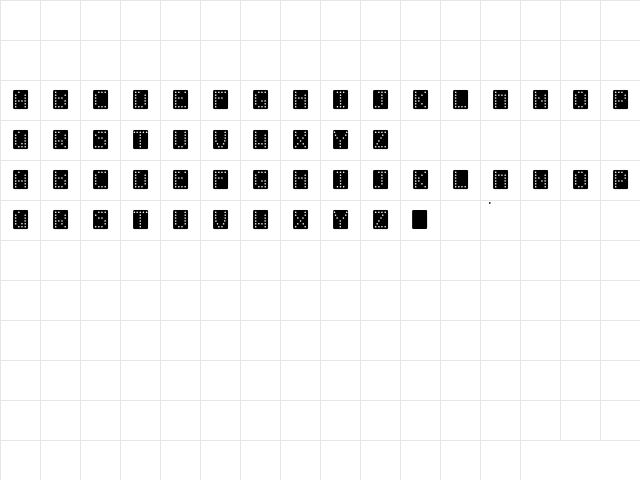 La Villa 1 Regular Character Map