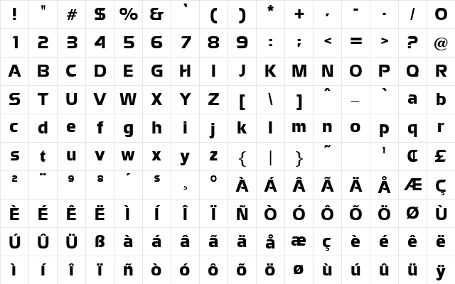 Zapotec Regular Character Map Zapotec Regular Character Map