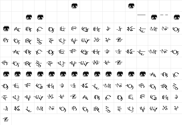 Zone23_zazen matrix Regular Character Map Zone23_zazen matrix Regular Character Map