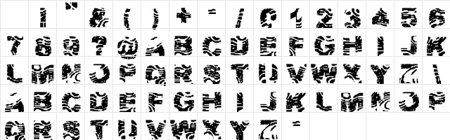 Zebra Ztripez Regular Character Map Zebra Ztripez Regular Character Map