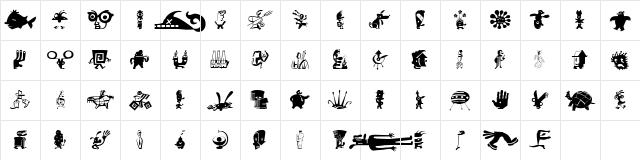 ZeitGuysTwo Regular Character Map