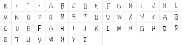 Zerengetti SemiBold Character Map