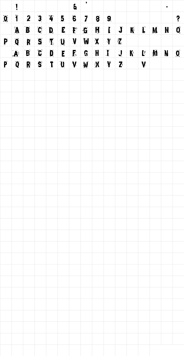 Zero & Zero Is Regular Character Map Zero & Zero Is Regular Character Map