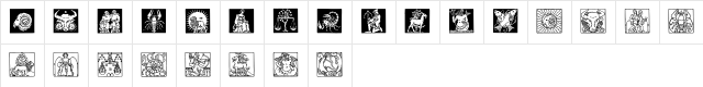 Zodiac03 Regular Character Map