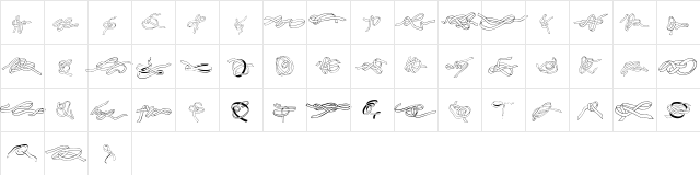 Zoeknots Regular Character Map