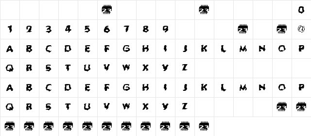 Zone23_Dreamtime 623 Normal Character Map