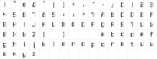 Zoom Regular Character Map Zoom Regular Character Map