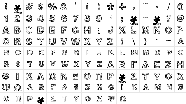 ZWISDOM Regular Character Map