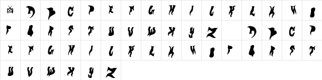 _evol Regular Character Map