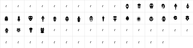 26Faces Regular Character Map