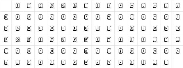 Betsy Flanagan Regular Character Map