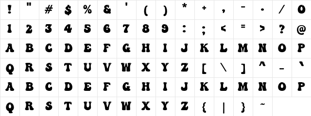 a Abstract Groovy Regular Character Map