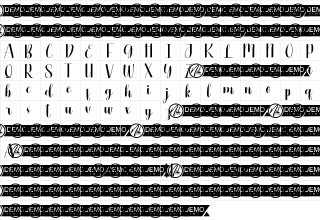 Better Change Demo Regular Character Map Better Change Demo Regular Character Map