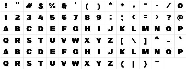 a Big Deal Regular Character Map
