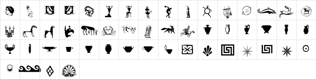 Acropolis Extras Character Map