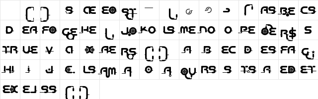 Aeos Ligature Character Map Aeos Ligature Character Map