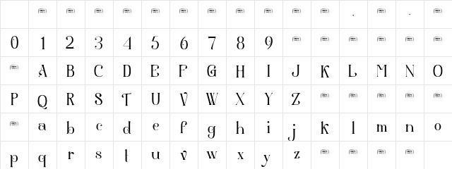 Aesthetic Free Trial Regular Character Map Aesthetic Free Trial Regular Character Map