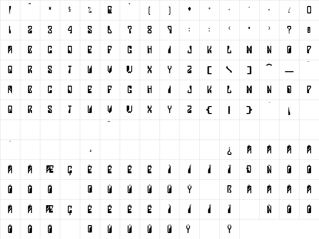Lady Starlight Regular Character Map Lady Starlight Regular Character Map