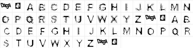 Acid House Regular Character Map