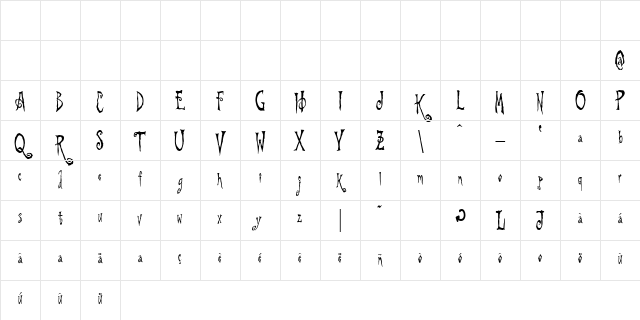 Beynkales Demo Regular Character Map Beynkales Demo Regular Character Map