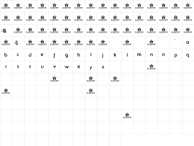 Beyond Sky trial Character Map