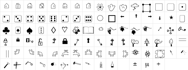 AlbumZwei Regular Character Map AlbumZwei Regular Character Map