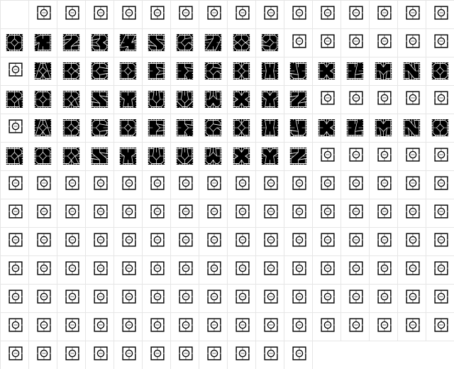 AlphaBloc Corde Character Map AlphaBloc Corde Character Map
